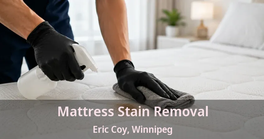Mattress Stain Removal Eric Coy, Winnipeg - MB