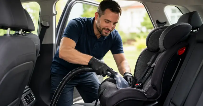 car seat cleaning odour removal deep clean child safety in Spence, Winnipeg